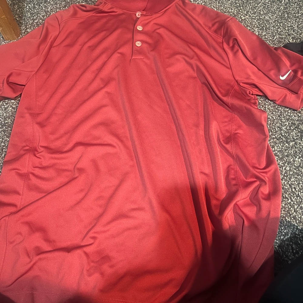 Nike Golf Red Dri-FIT Shirt